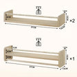Set van 3 zwevende wandplanken van massief grenenhout door BukkitBow, natuurlijke Montessori boekenplank voor kinderkamers