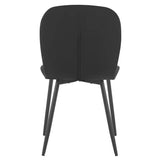Set van 4 BukkitBow eetkamerstoelen met fluweel bekleding, metalen poten en ergonomisch ontwerp, multifunctioneel en stijlvol.