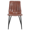 Set van 4 BukkitBow eetkamerstoelen met fluweel of leer, metalen poten en ergonomisch Scandinavisch design.