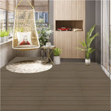 BukkitBow WPC terrasplanken set met 6 tegels van 30x60cm, plug-in systeem voor duurzame terrasvloer