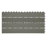 BukkitBow WPC terrasplanken set met 6 tegels van 30x60cm, plug-in systeem voor buiten terras.