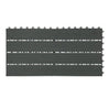 BukkitBow WPC terrastegels set met 6 plug-in systeem terrasplanken van 30x60cm, geschikt voor buiten terrassen.