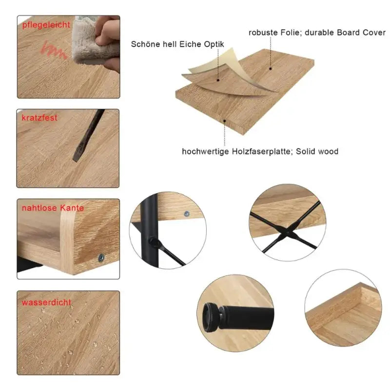 BukkitBow staande boekenkast met 5 water- en krasbestendige planken, eenvoudig te monteren, afmetingen 91x25,5x173 cm.