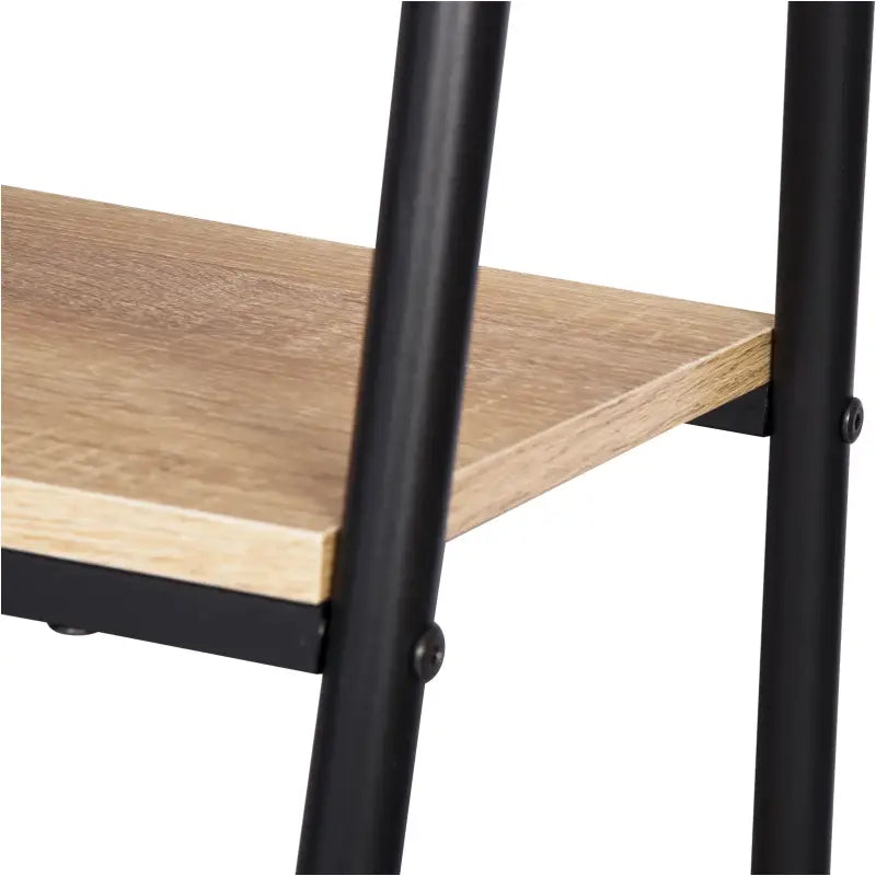 BukkitBow staande kapstok met opbergplanken, schoenenrek en zware kledingrail, eenvoudig te monteren, 151x60x40 cm