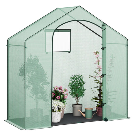 BukkitBow stabiele tuinkas voor tomaten en klimplanten, wintervast, met doorzichtige zijwanden en stevige frame.