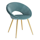 BukkitBow stijlvolle eetkamerstoel van fluweel met ergonomisch ontwerp en zithoogte van 47 cm, geschikt voor elke eetkamer.