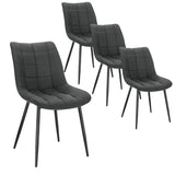 BukkitBow eetkamerstoel met kunstleren zitting, fluwelen en linnen bekleding, metalen poten, afmetingen 85,5x46,5x40,5cm