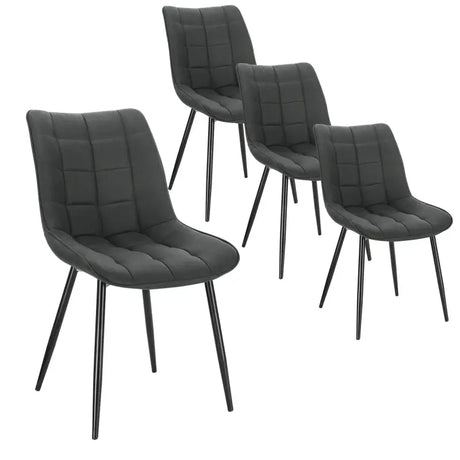 BukkitBow eetkamerstoel met kunstleren zitting, fluwelen en linnen bekleding, metalen poten, afmetingen 85,5x46,5x40,5cm