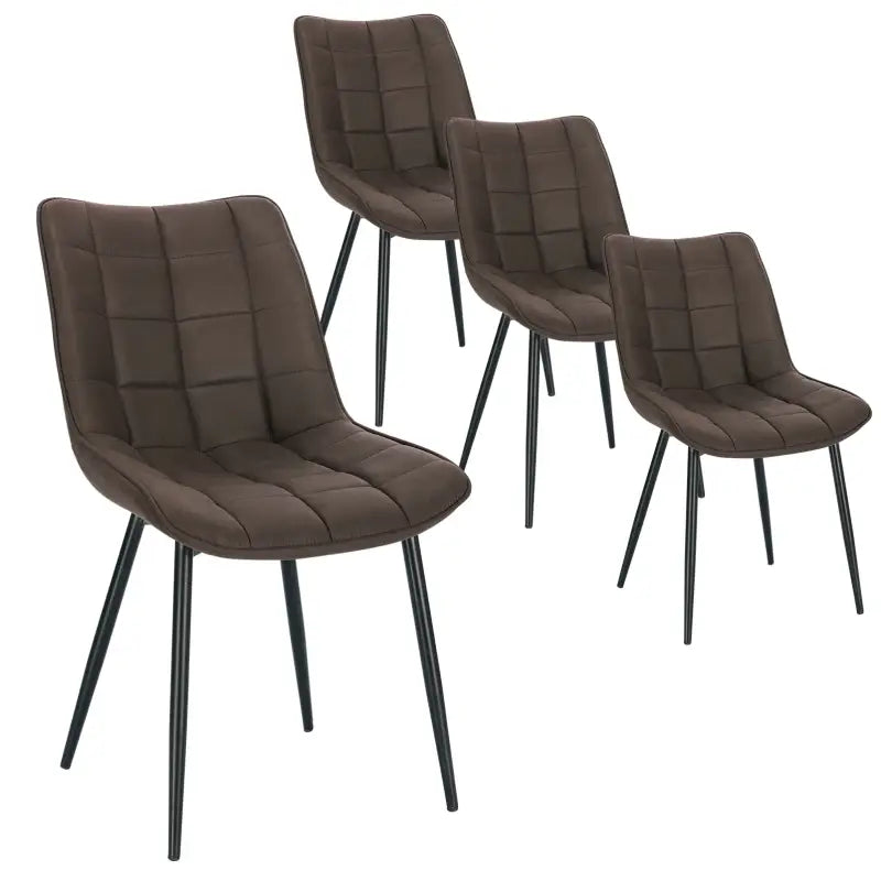 BukkitBow eetkamerstoel met kunstleren en fluwelen bekleding, metalen poten, afmetingen 85,5x46,5x40,5cm, max 100kg.