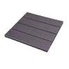 Set van 11 BukkitBow terrasplanken in houtlook, 30x30cm, snel klik-systeem, diverse kleuren voor tuinvlonder en terras.