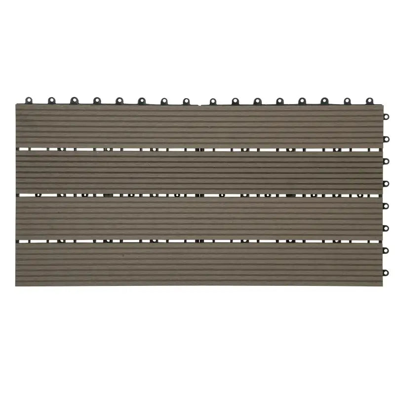 Set van 6 BukkitBow terrasplanken met houtlook in diverse kleuren, 30x60cm, snel klik-systeem voor vlonder en terras.