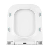BukkitBow toiletbril met softclose, vierkante vorm, antibacterieel en premium kwaliteit, geschikt voor toiletzitting.
