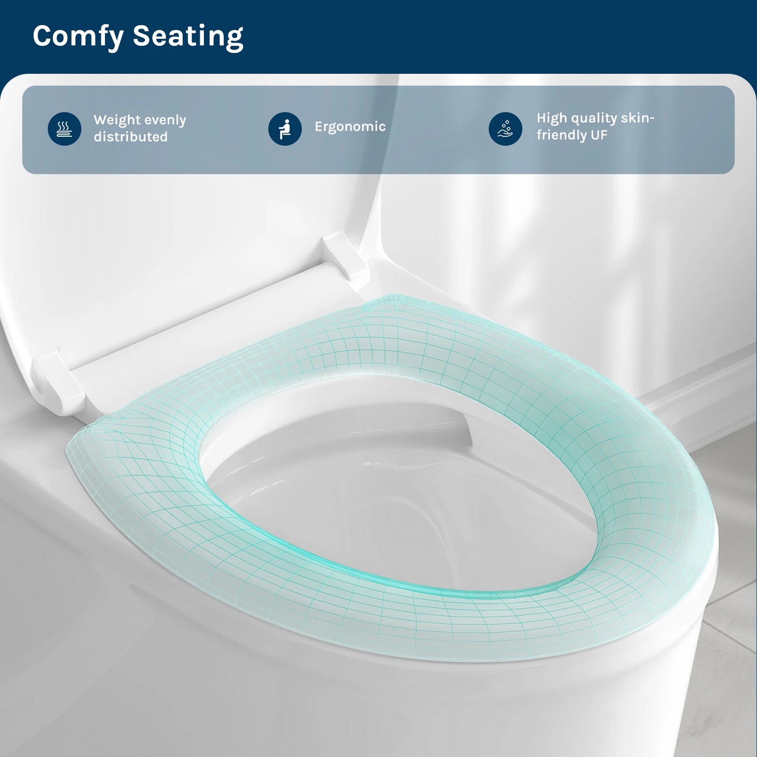 BukkitBow toiletbril met softclose, snelle demontage, krasbestendig en hygiënisch voor een schoon en comfortabel gebruik