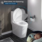 BukkitBow toiletbril met softclose, snelle demontage, krasbestendig en hygiënisch voor comfortabel gebruik.