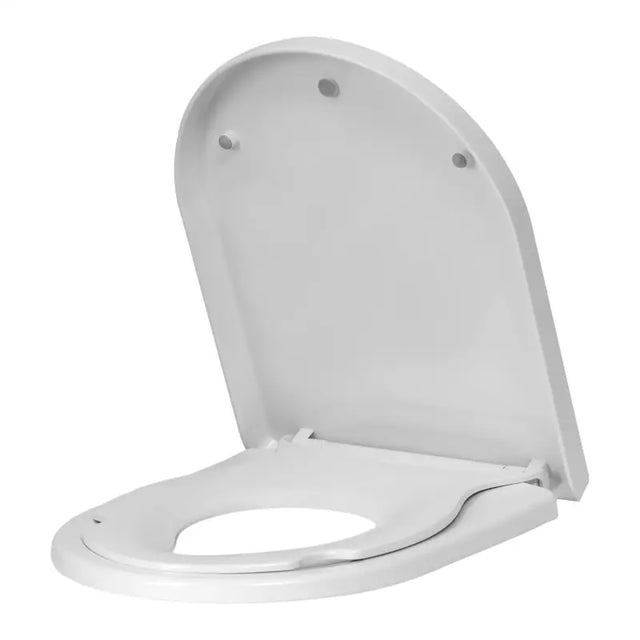 BukkitBow toiletbril met softclose en magnetisch kinderzitje, antibacterieel en comfortabel voor kinderen, geschikt voor toiletgebruik.