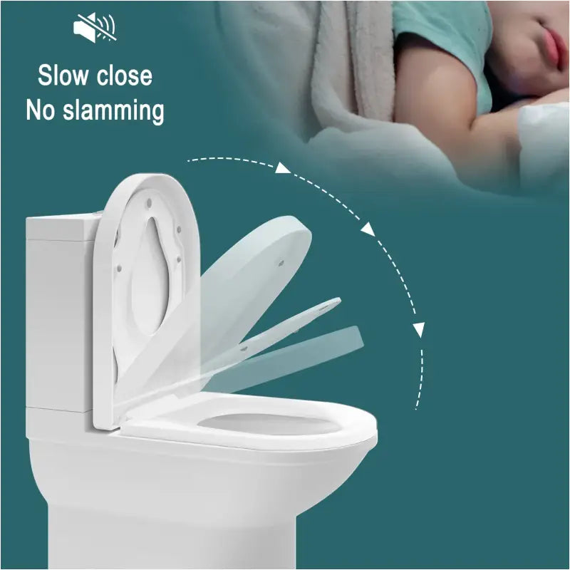BukkitBow toiletbril met softclose en magnetisch kinderzitje, antibacterieel en comfortabel voor gebruik in de badkamer