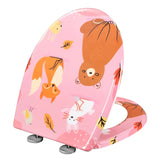 BukkitBow toiletbril met softclose en print, antibacterieel toiletzitting, comfortabel en hygiënisch badkameraccessoire