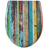 Toiletbril van BukkitBow met Softclose, antibacterieel, met print, geschikt voor toiletzitting, moderne en comfortabele toiletaccessoire