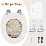 BukkitBow toiletbril met softclose, waterafstotend en antibacterieel, met print design, geschikt voor toiletzitting.