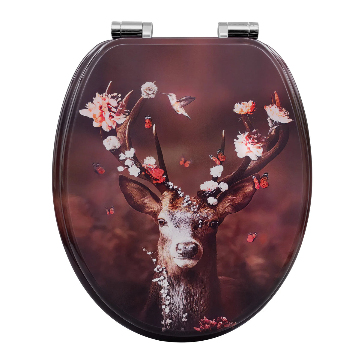 BukkitBow toiletbril met softclose en print, waterafstotend en antibacterieel, geschikt voor comfortabele en hygiënische toiletruimte