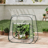 Transparante BukkitBow Pop-Up Kweekkas met ritssluiting en draagtas, ideaal voor het kweken van planten of zaden.