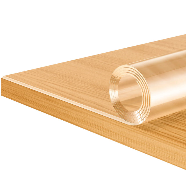 Transparant BukkitBow PVC tafelzeil van 2mm dikte, kristalhelder en geschikt als tafelbeschermer voor bescherming.