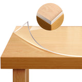 Transparant BukkitBow PVC tafelzeil van 2mm dikte, kristalhelder en geschikt als tafelbeschermer voor bescherming en stijl.