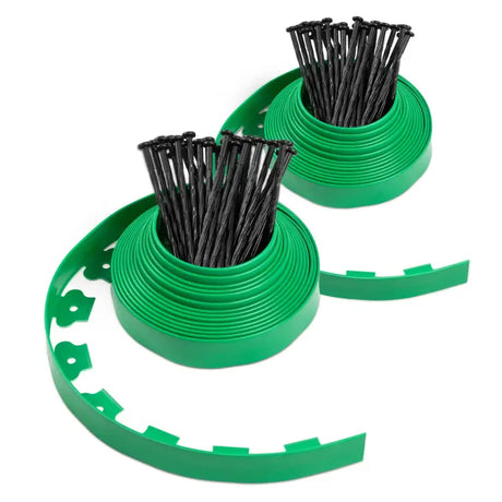 BukkitBow tuinrand, flexibele gazonrand van 10m, UV- en weerbestendig, in diverse kleuren, inclusief montage materiaal.