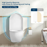 BukkitBow U-vorm toiletbril van kunststof met soft-close, universeel en duurzaam, geschikt voor moderne toiletten