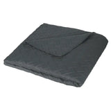 BukkitBow Ultrasone bedsprei van 100% microfiber met geometrische patronen in donkergijs en grijs, lichtgewicht en beschikbaar in verschillende maten.