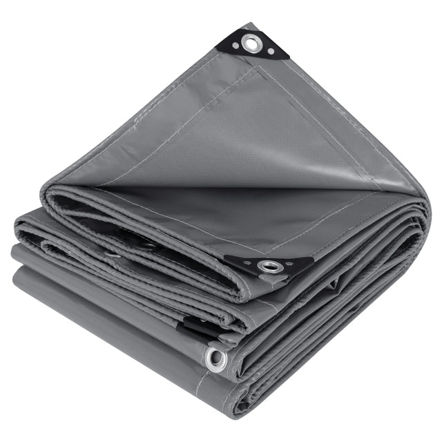 BukkitBow universeel PVC afdekzeil met gegalvaniseerde oogjes, UV-bestendig en waterdicht voor bescherming van objecten