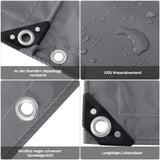 BukkitBow universeel PVC afdekzeil met gegalvaniseerde oogjes, UV-bestendig, geschikt voor bescherming van diverse objecten