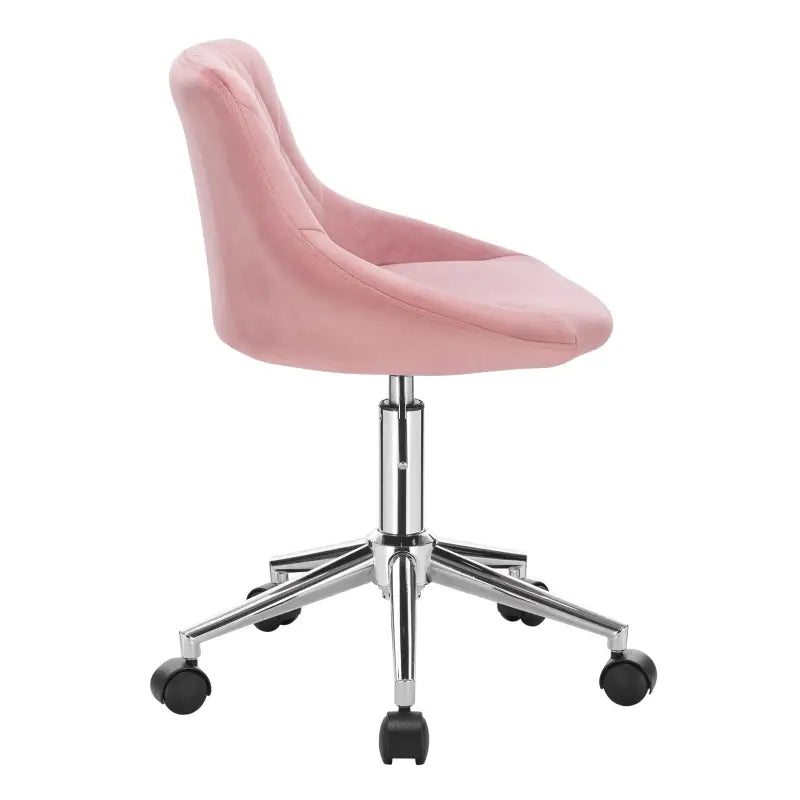 Velvet BukkitBow bureaustoel voor kinderen, ergonomisch, in hoogte verstelbaar en bekleed met zacht fluweelstof.