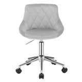 BukkitBow velvet bureaustoel voor kinderen, ergonomisch, in hoogte verstelbaar en voorzien van zachte fluwelen stof.