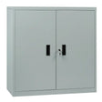 Vergrendelbare metalen archiefkast van BukkitBow met verstelbare planken en dubbele deuren, 90x92x40 cm.