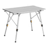 BukkitBow verstelbare aluminium campingtafel, compact en draagbaar, 90x52.2x(45-72) cm, inclusief opbergzak, max 30 kg belasting
