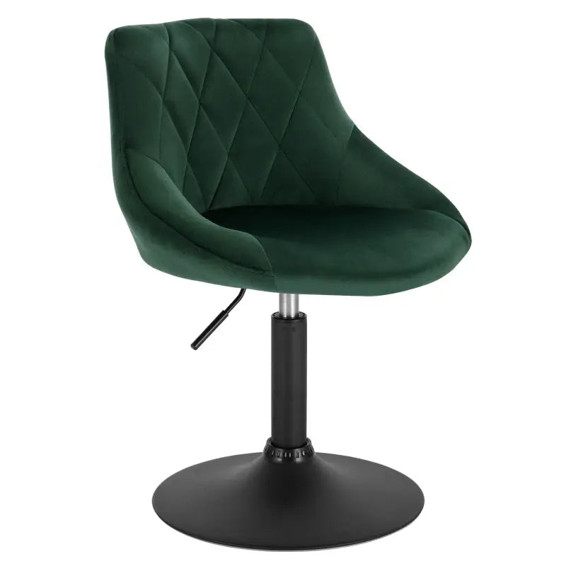 BukkitBow verstelbare barkruk in fluweel met ergonomische rugleuning en metalen frame, zithoogte 42-58 cm.