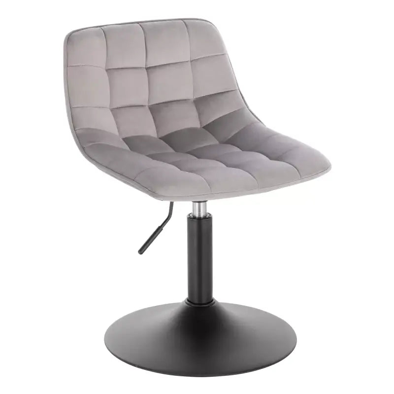 BukkitBow verstelbare barkruk van fluweel met staal frame, ergonomisch ontwerp en rugleuning, zithoogte 38-49,5 cm, tot 120 kg.