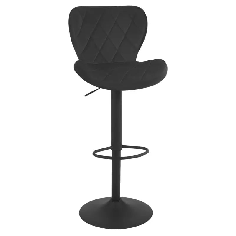 BukkitBow verstelbare barkruk met rugleuning, vintage imitatieleer en velvet, 360° draaibaar, metalen frame.