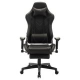 BukkitBow verstelbare gamestoel van kunstleer, 360° draaibaar, 135° kantelbare rugleuning, inclusief arm- en voetsteun.