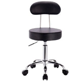 BukkitBow verstelbare kunstleren bureaustoel met verchroomd stalen frame, ergonomisch ontwerp en 360° draaibaar, tot 100 kg.