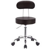 BukkitBow verstelbare kunstleren bureaustoel met verchroomd stalen frame, ergonomisch design en 360° draaibaar, tot 100 kg draagvermogen