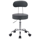 BukkitBow verstelbare kunstleren bureaustoel met verchroomd stalen frame, ergonomisch ontwerp en 360° draaibaar, tot 100 kg draagvermogen.