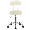 BukkitBow verstelbare kunstleren bureaustoel met verchroomd staal, ergonomisch design, 360° draaibaar en 100 kg draagvermogen.