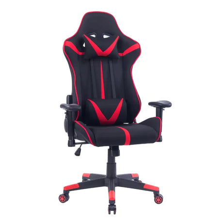 BukkitBow verstelbare racing gamingstoel met synthetisch leer of stof, maximale belasting 120kg, hoogte 127-135cm.