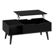 Verstelbare BukkitBow salontafel met liftfunctie en verborgen opbergruimte, modern design en functioneel meubel voor woonkamer