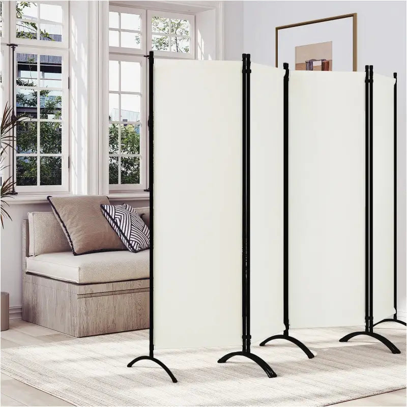 BukkitBow vouwbaar privacyscherm 224x182cm met stalen frame, polyester 160g/m², verstelbaar en weerbestendig voor binnen en buiten