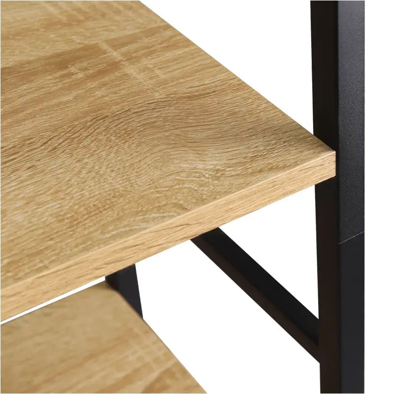 BukkitBow wandplank en boekenrek met 6 lagen, metalen stabiel en duurzaam rek voor ruime opslag, afmetingen 50x30x176 cm