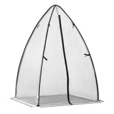 BukkitBow Wintervaste foliekas met grondzeil en noppenfolie, polytunnel 120x180cm, geschikt voor tuinplantenteelt