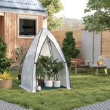 BukkitBow wintervaste foliekas met grondzeil en noppenfolie, polytunnel 120x180cm voor plantenkweek en bescherming